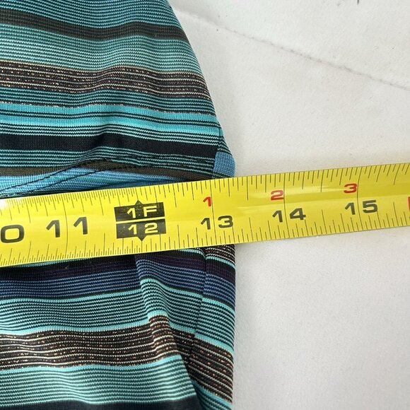 Anne Cole Womens Small S Swim Triangle Tankini Top Striped Blue Summer Y2K - Picture 3 of 7